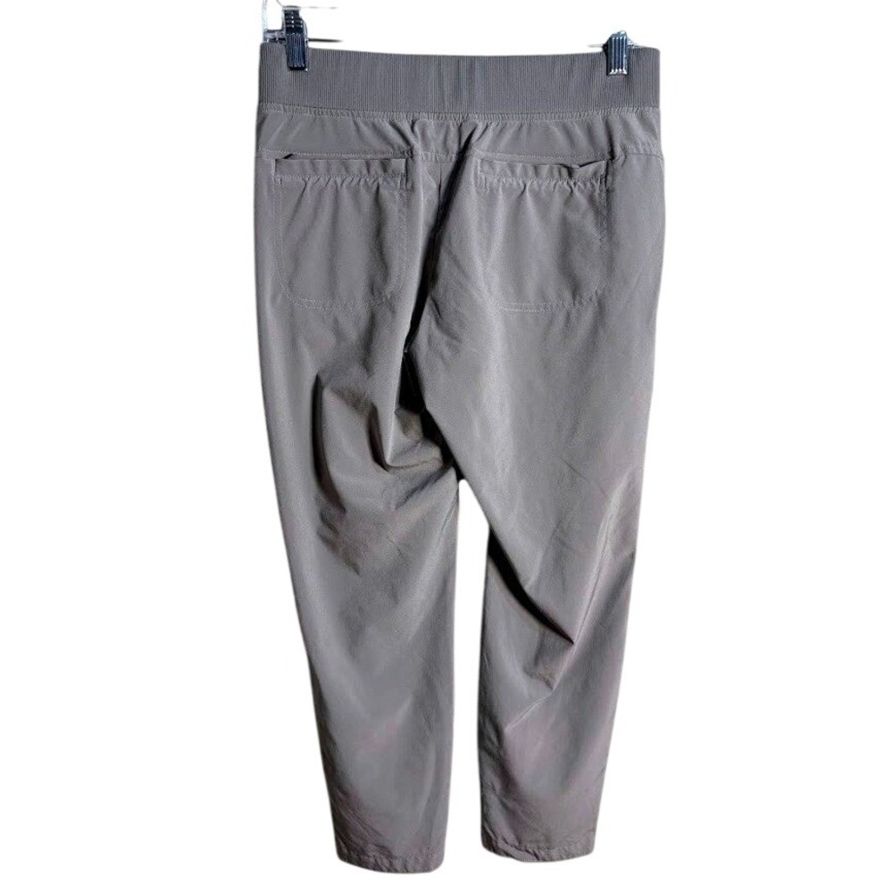 Athleta Gray Jogger Midtown Ankle Pants Women's Size 4P Drawstring Lightweight - Picture 2 of 8